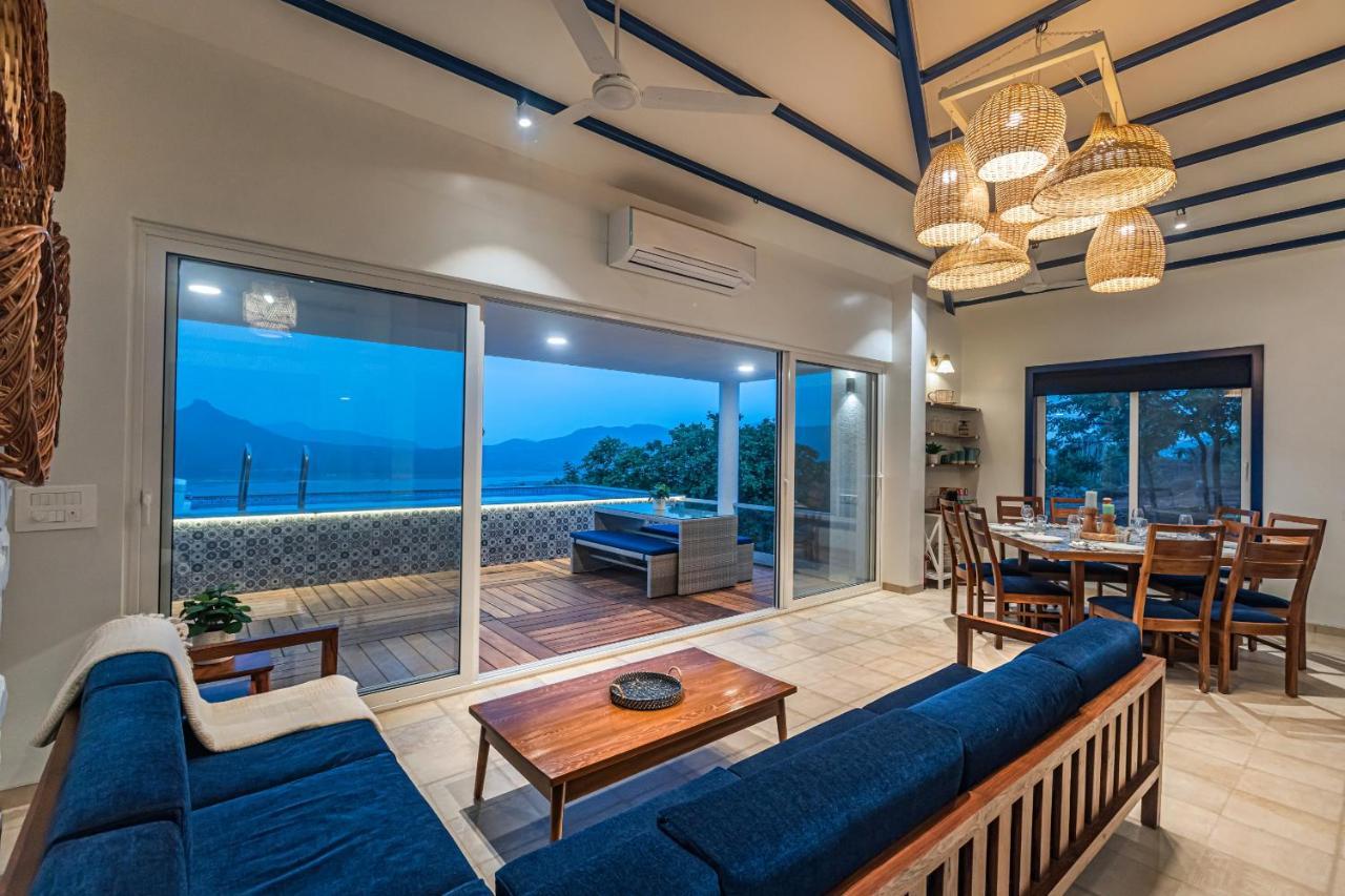 Saffronstays Kaia Waters By Kosha Villas, Pawna - Greek Style Villa With Panoramic View Of Pawna Lake Kolvan Luaran gambar