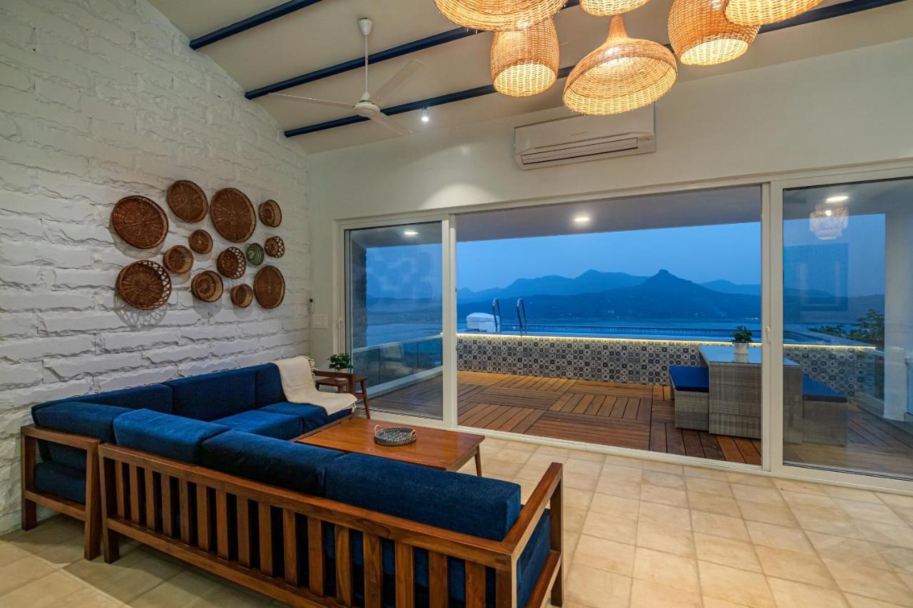 Saffronstays Kaia Waters By Kosha Villas, Pawna - Greek Style Villa With Panoramic View Of Pawna Lake Kolvan Luaran gambar